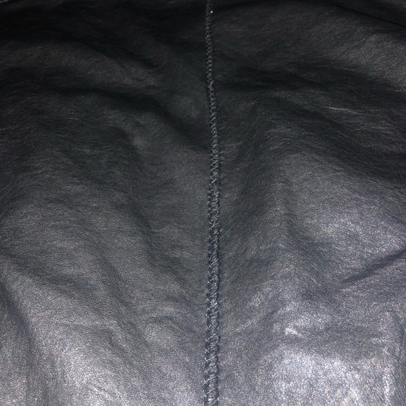 Transit Uomo Giubbino Black Leather Shirt Jacket - Picture 8 of 8